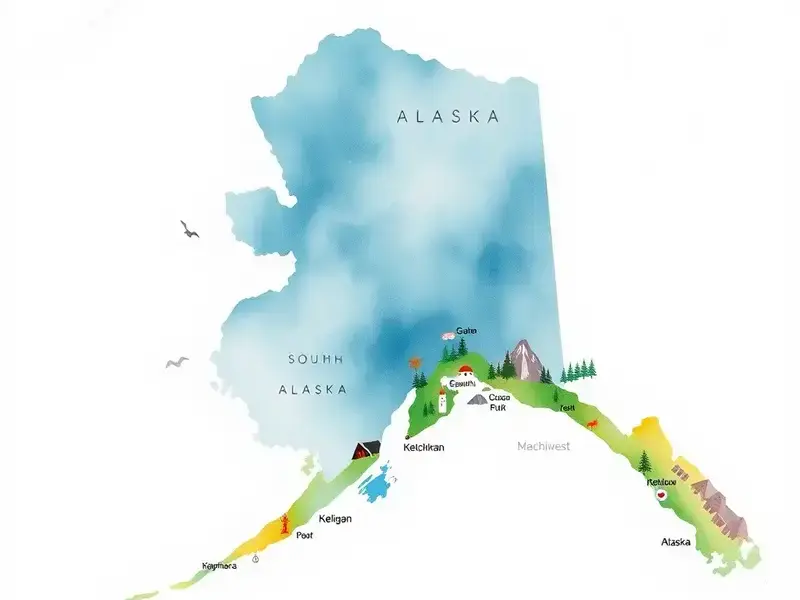 Southeast Alaska service area map