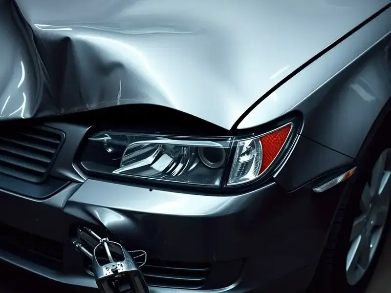 Before: collision damage